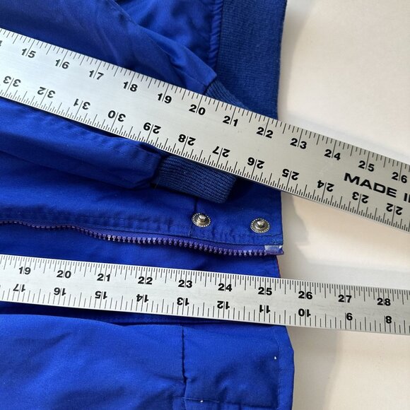 Vintage Nylon Windbreaker Jacket Blue & Green 90s Style XL Korea Unisex Zip Up - Picture 6 of 11